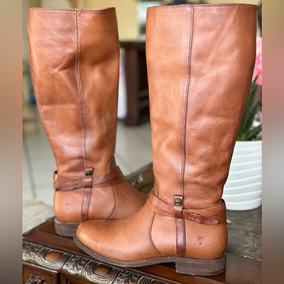 FRYE inside Zip Tall Boots 💯 genuine leather - Picture 3 of 9
